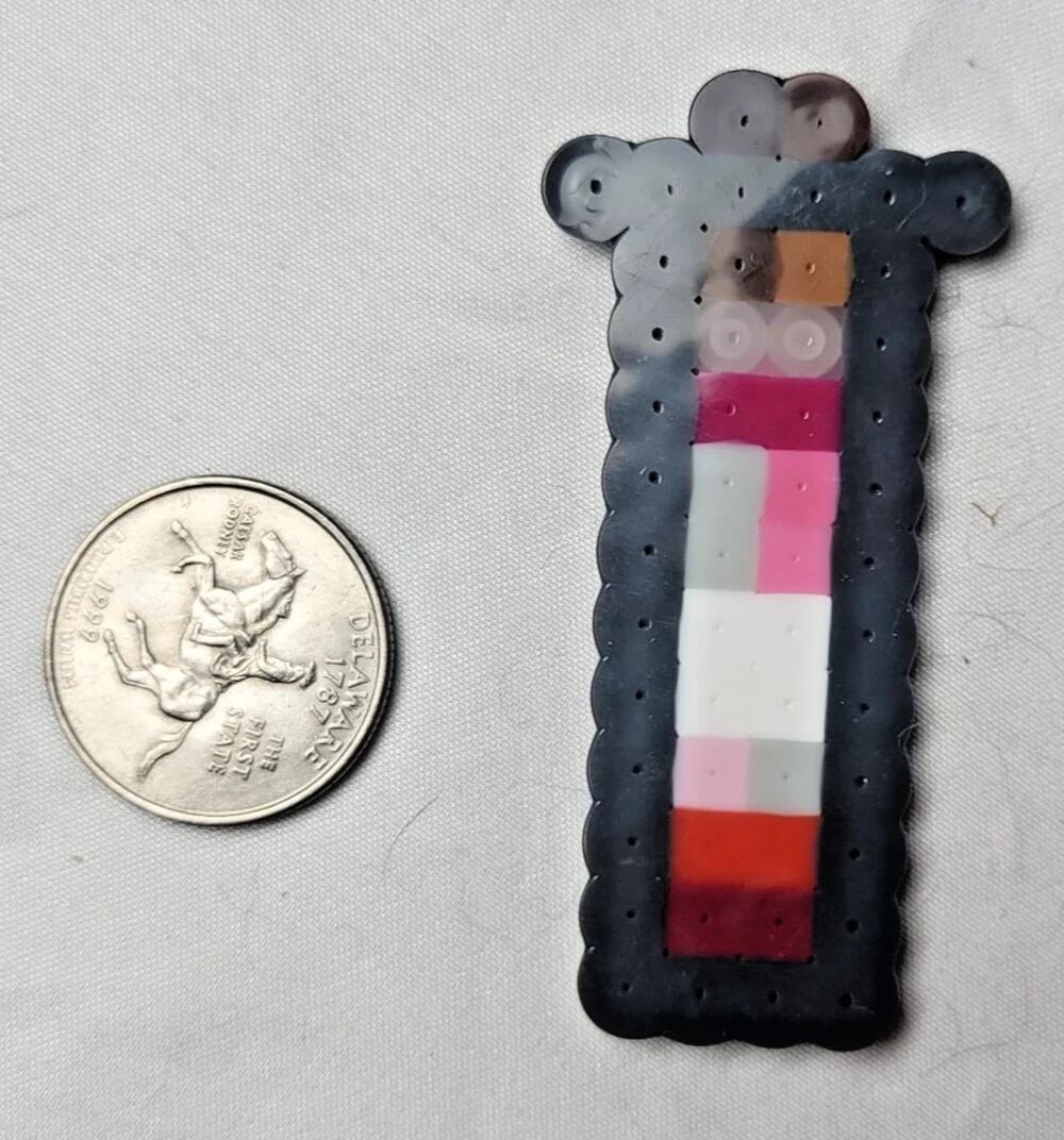 Pink Lesbian LGBT Potion Perler Pixel Art